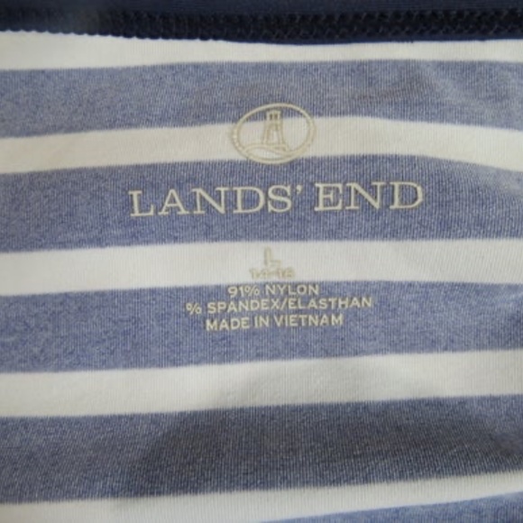 Lands' End Nautical Long Sleeve Rash Guard - Picture 5 of 5